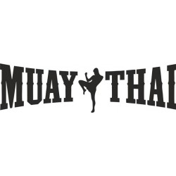 Bavlněné tričko s potiskem MUAY THAI 2
